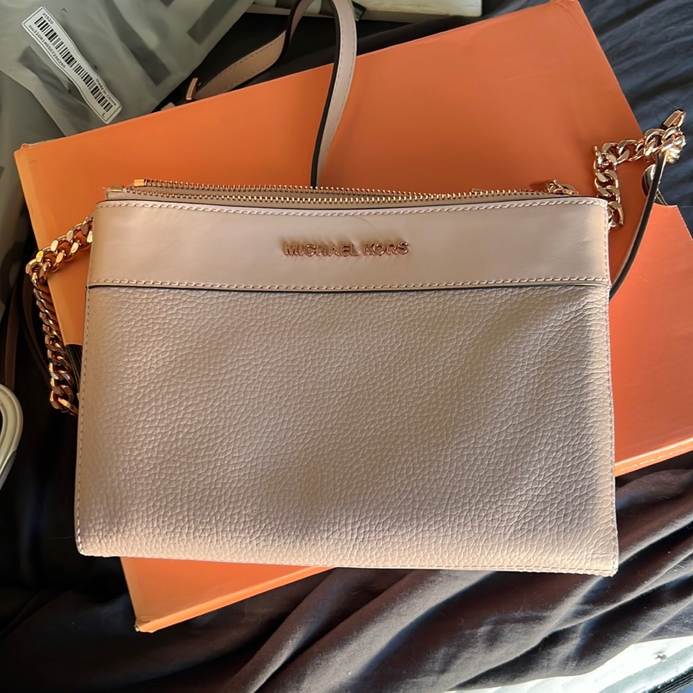 Pink Michael kors cross body